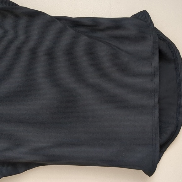 Large Shein Ruched Sides Ribbed Black Tank Top US 8/10 EU 40/42 Comfy - Picture 11 of 13
